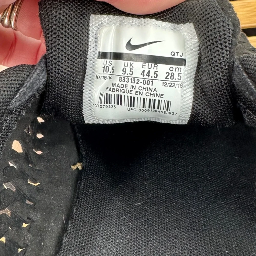 Nike Mayfly Woven Sneaker Mens 10.5 Black Lace Up Running‎ Training Casual Shoes